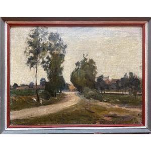 Max Bezner (1883-1953) Rare Painting By A Renowned Sculptor