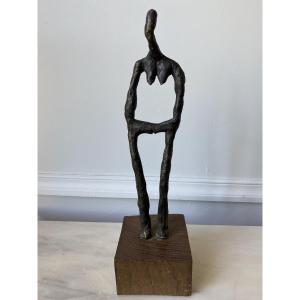 Fabien Cayere (1970) Lost Wax Bronze “leaning Woman” Unique Piece 