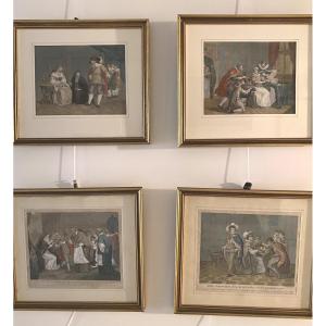 4 Historical Engravings History Of England Cipriani & Suntach 1790