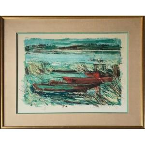 Gaston Larrieu (1908-1983) Original Lithograph Signed And Numbered