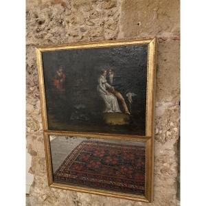 Trumeau Directoire – Early Empire (1795–1810) Gallant Scene 