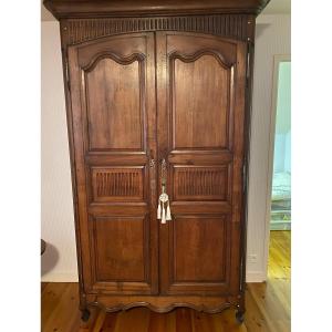 “regional Solid Oak Armoire In Louis XV Style.”