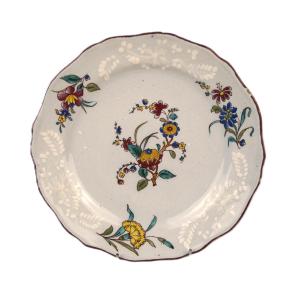 Saint-amand Earthenware Plate - 18th Century