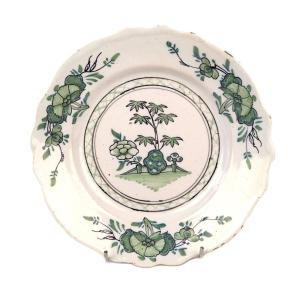 Saint-amand Earthenware Plate - 18th Century