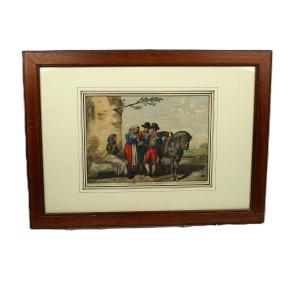 Bartolomeo Pinelli - Enhanced Engraving - Rome 1815