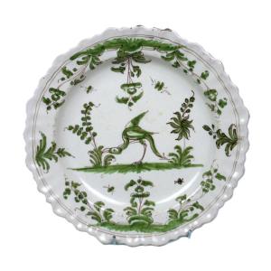 Moustiers Earthenware Plate - 18th Century
