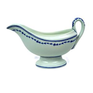 Tournai Porcelain Sauceboat - 19th Century