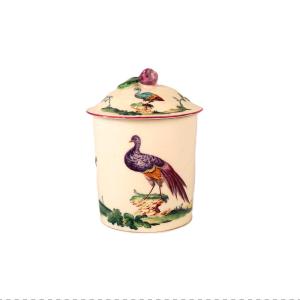 Mennecy Porcelain Cosmetic Pot - 18th Century