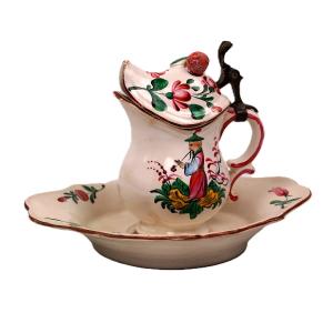 Strasbourg Earthenware Mustard Pot - 18th Century