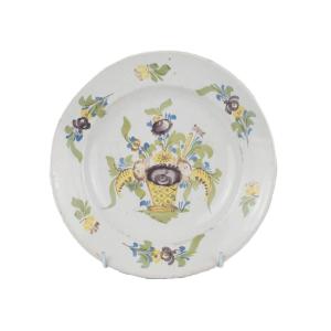 Earthenware Dish From Desvres - 18th Century