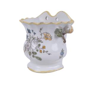 Faience Flower Pot From Germany-in-provence - 18th Century