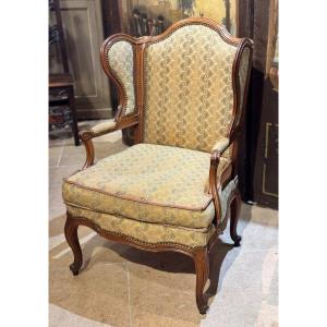 Louis XV 18th Century Wingback Armchair
