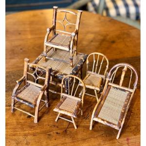 Garden Furniture For Dollhouse — Late 19th / Early 20th Century