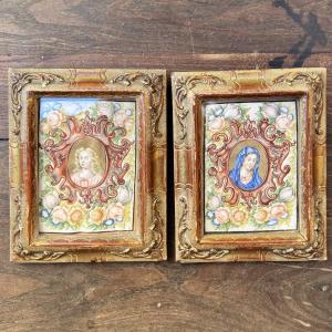 Pair Of Gouaches On Vellum, 17th Century