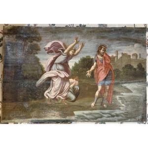 Oil On Wood – Biblical Scene, 17th Century