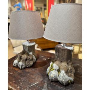 2bathtub Legs Mounted As A Lamp – 19th Century