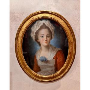 18th Century Pastel – Young Servant, Louis XVI Period