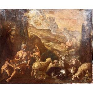 Painting Depicting A Pastoral Scene – 17th Century