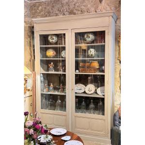 Large Painted Wooden Hatter's Display Case – 19th Century 