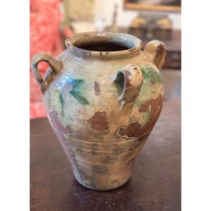 Glazed Earthenware Jar – Espagne, 19th Century