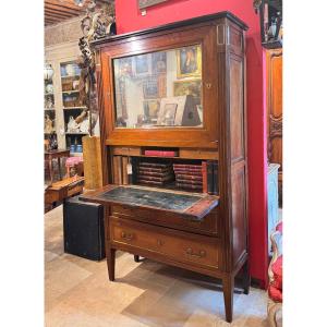 Louis XVI Guillotine Secretary In Mahogany - 18th Century