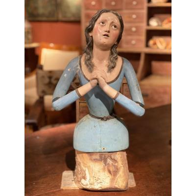 Capipote Of Saint Mary Magdalene, 18th Century, Sacred Processional Art