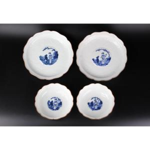 Japanese Porcelain Kakiemon Type Dishes And Bowls Edo Period Late 18th Century / Early 19th Cen