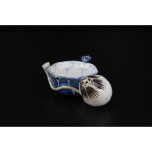 Kangxi Chinese Porcelain Blue And White 18th Century Qing Dynasty Copper Red Water Dropper