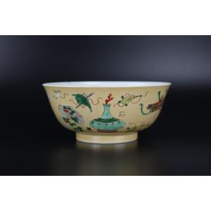Kangxi Chinese Porcelain Famille Verte 18th Century Qing Dynasty C 1700 - 1720 Hundred Antiques