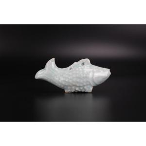 Chinese Porcelain Qingbai Fish Water Dropper Yuan Dynasty (1279-1368) Scholars Object