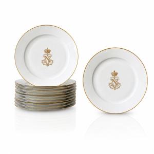 At The Table Of Emperor Napoleon III: A 19th-century Sèvres Porcelain Dinner Service For 12