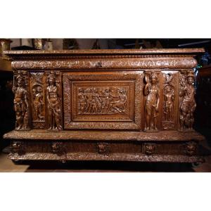Castral Wedding Chest: The Judgment Of Paris, Late 16th Century