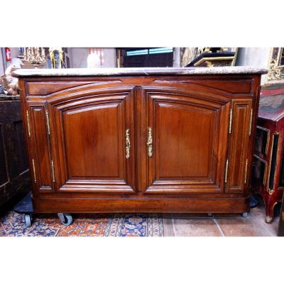 Hunting Buffet In Solid Mahogany, Port Work