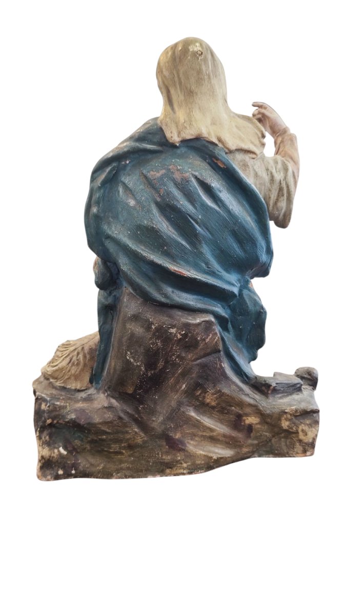 Statua in terracotta della Madonna del XVIII secolo -photo-3