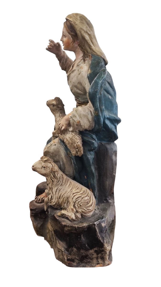Statua in terracotta della Madonna del XVIII secolo -photo-1