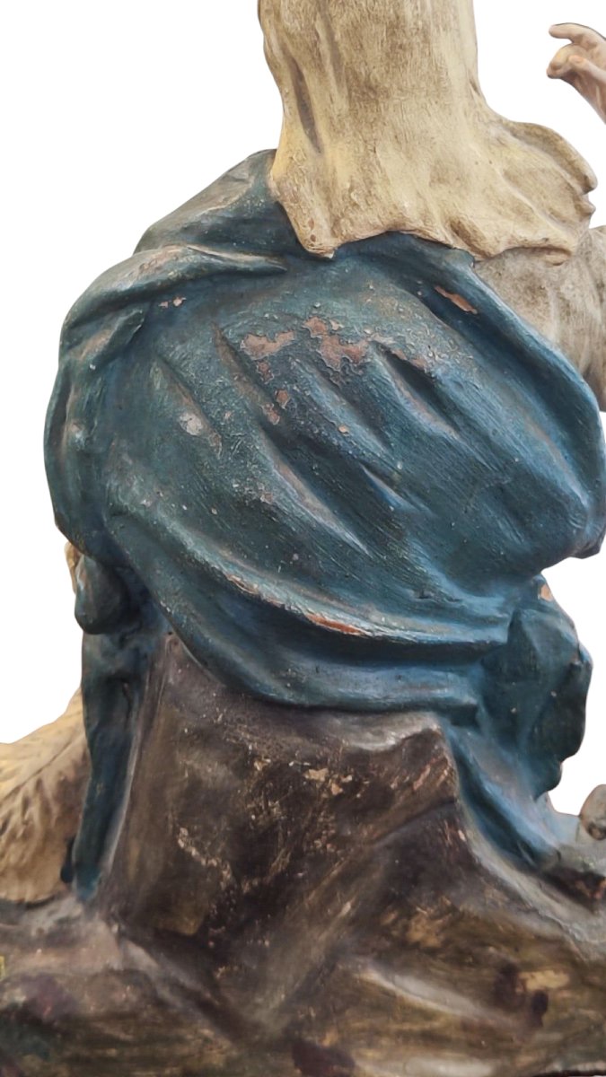 Statua in terracotta della Madonna del XVIII secolo -photo-3