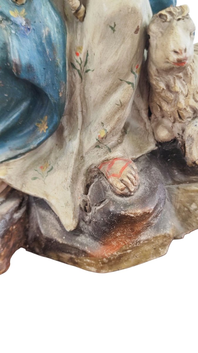 Statua in terracotta della Madonna del XVIII secolo -photo-5