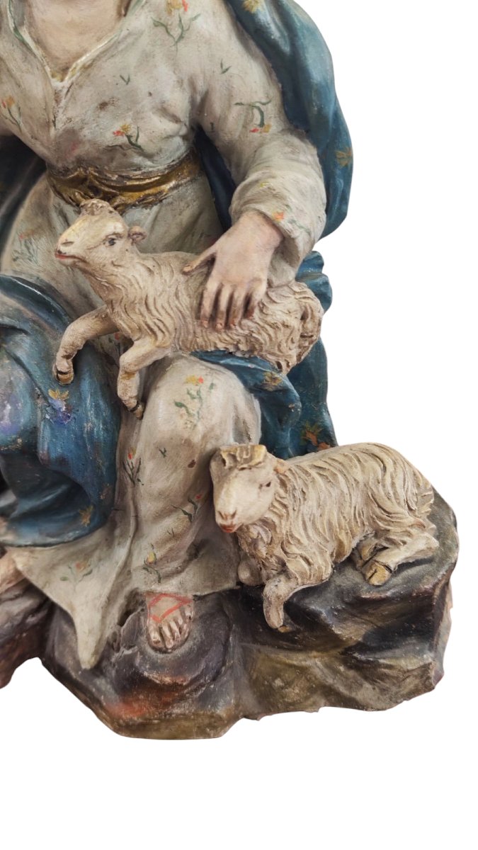 Statua in terracotta della Madonna del XVIII secolo -photo-7