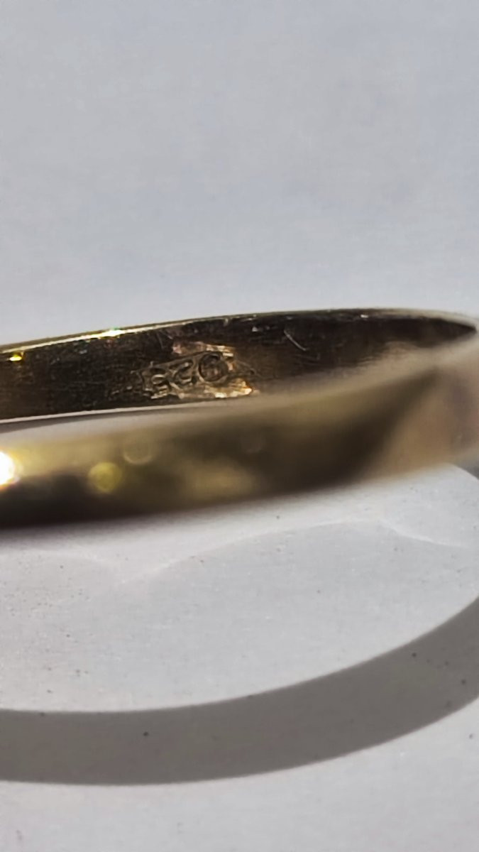 Anello in oro zaffiro e diamanti -photo-2