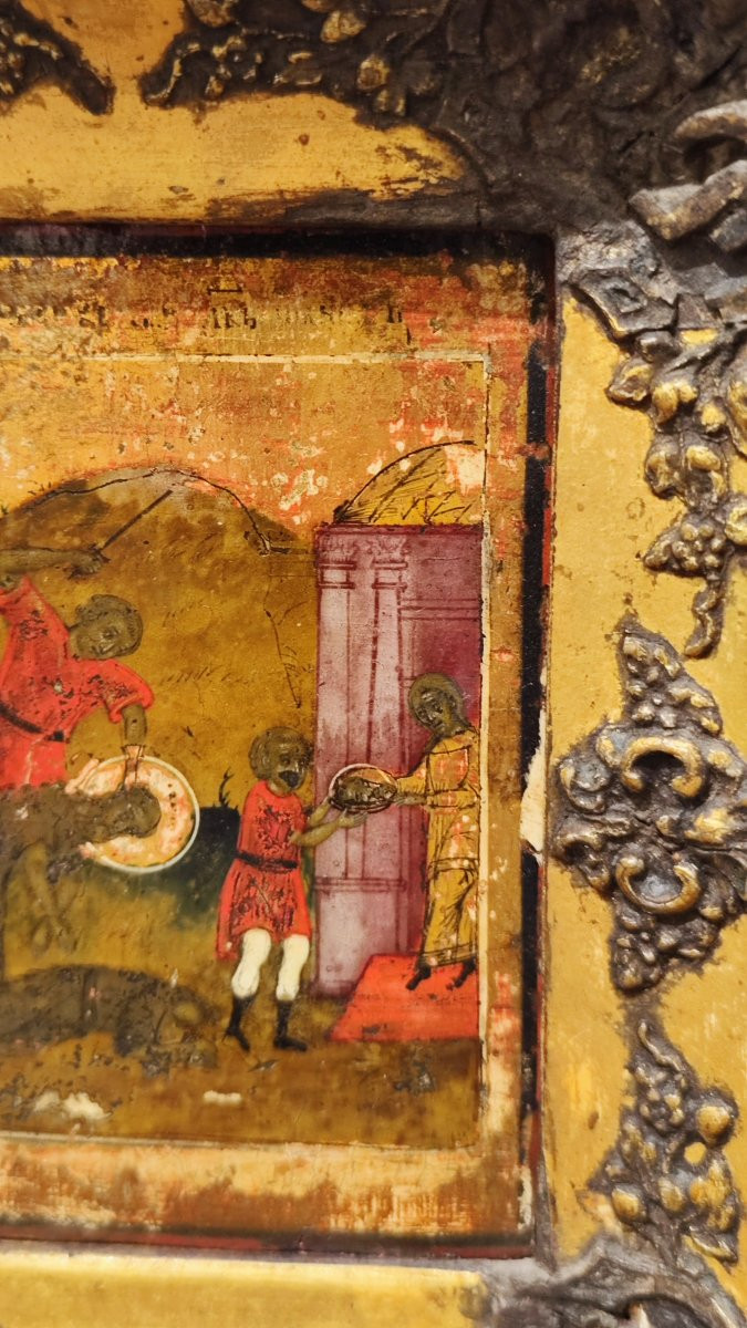 Icona raffigurante il martirio di San Giovanni del XIX secolo -photo-2