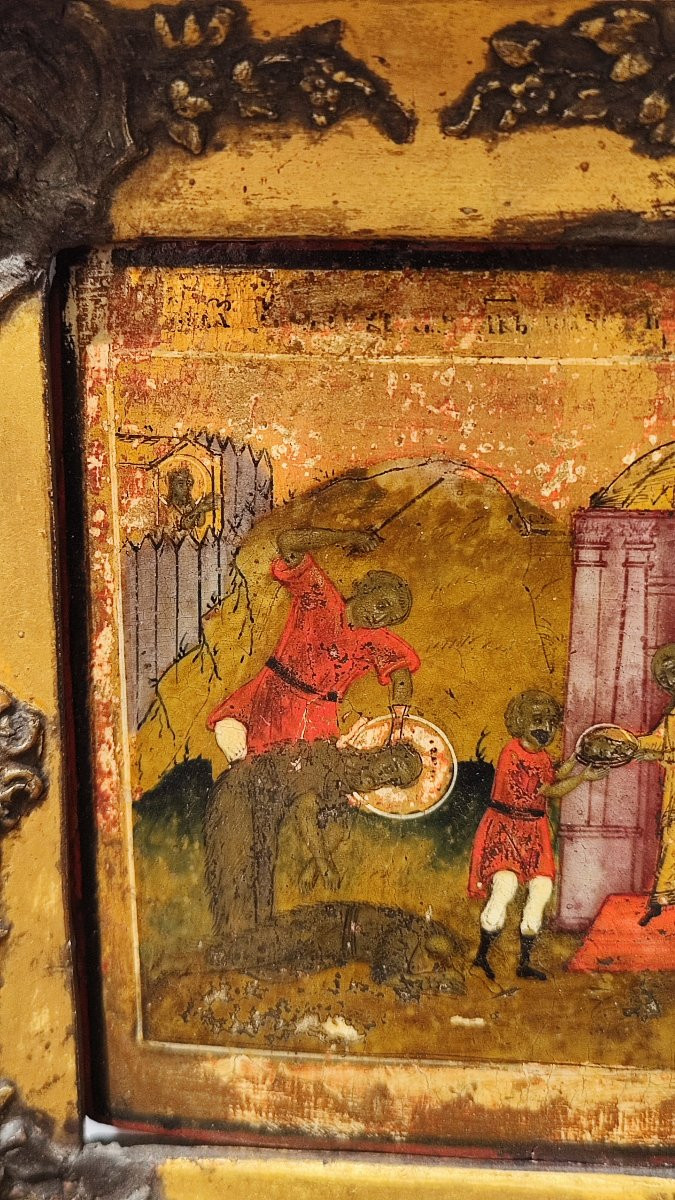 Icona raffigurante il martirio di San Giovanni del XIX secolo -photo-3
