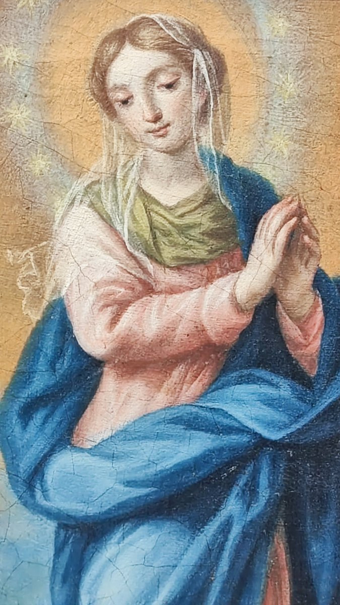 Dipinto del XVIII secolo raffigurante la Madonna Immacolata -photo-3