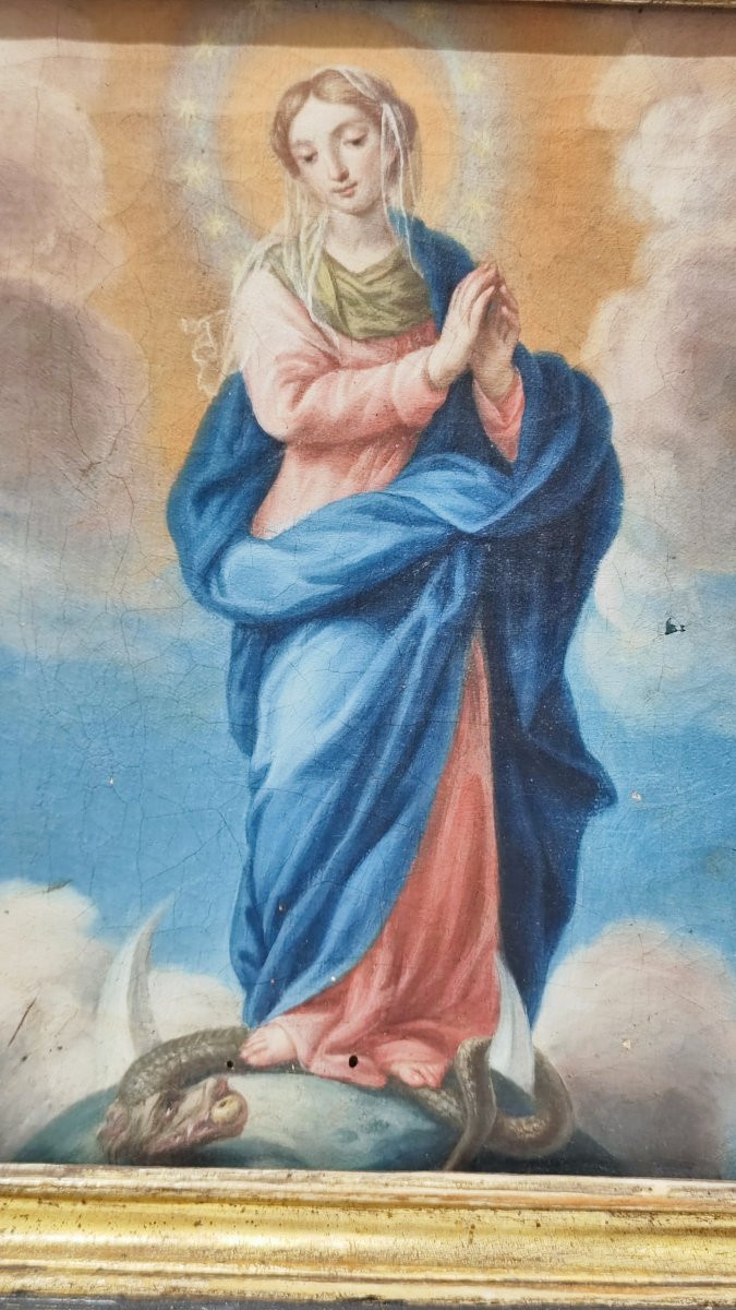 Dipinto del XVIII secolo raffigurante la Madonna Immacolata -photo-4