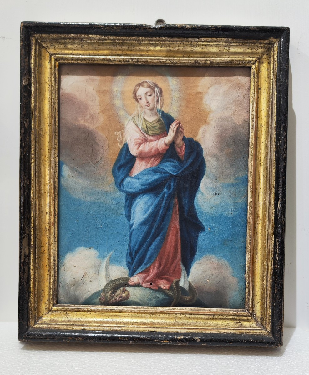 Dipinto del XVIII secolo raffigurante la Madonna Immacolata 
