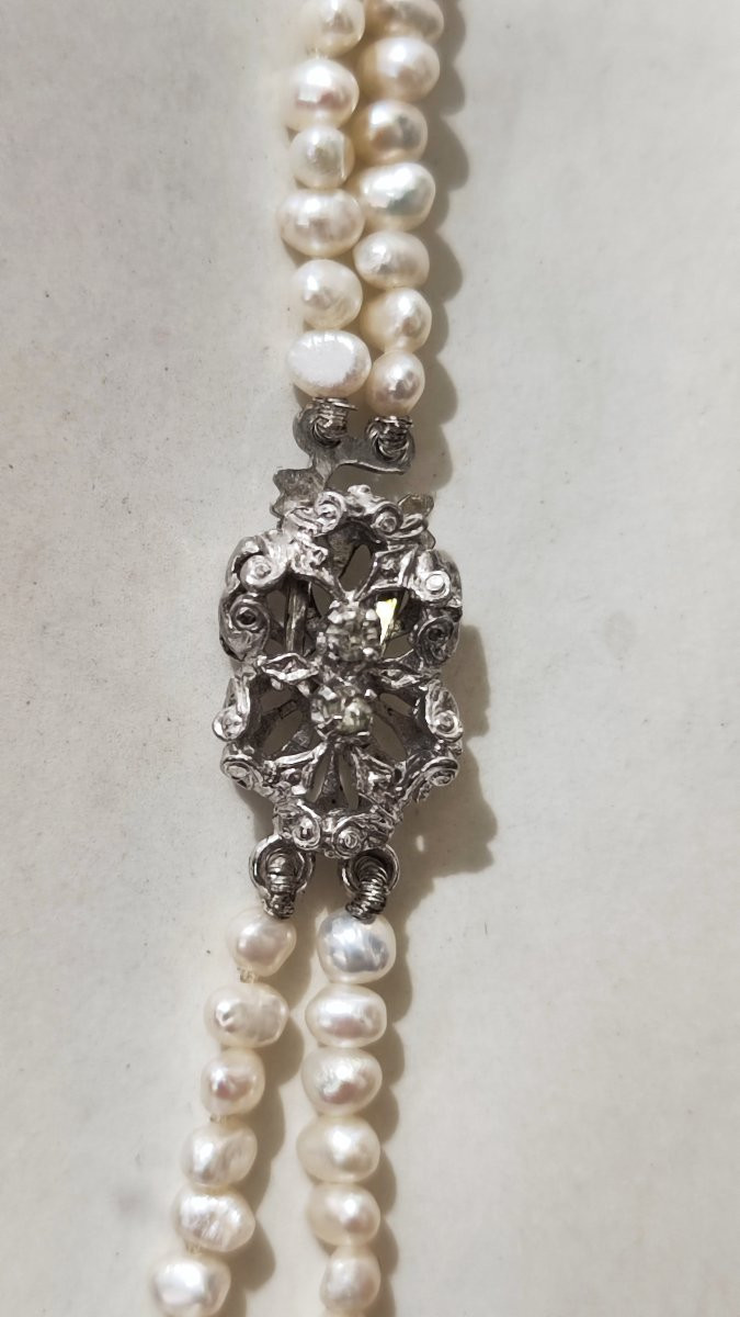 Collana di perle e corallo rosso-photo-2