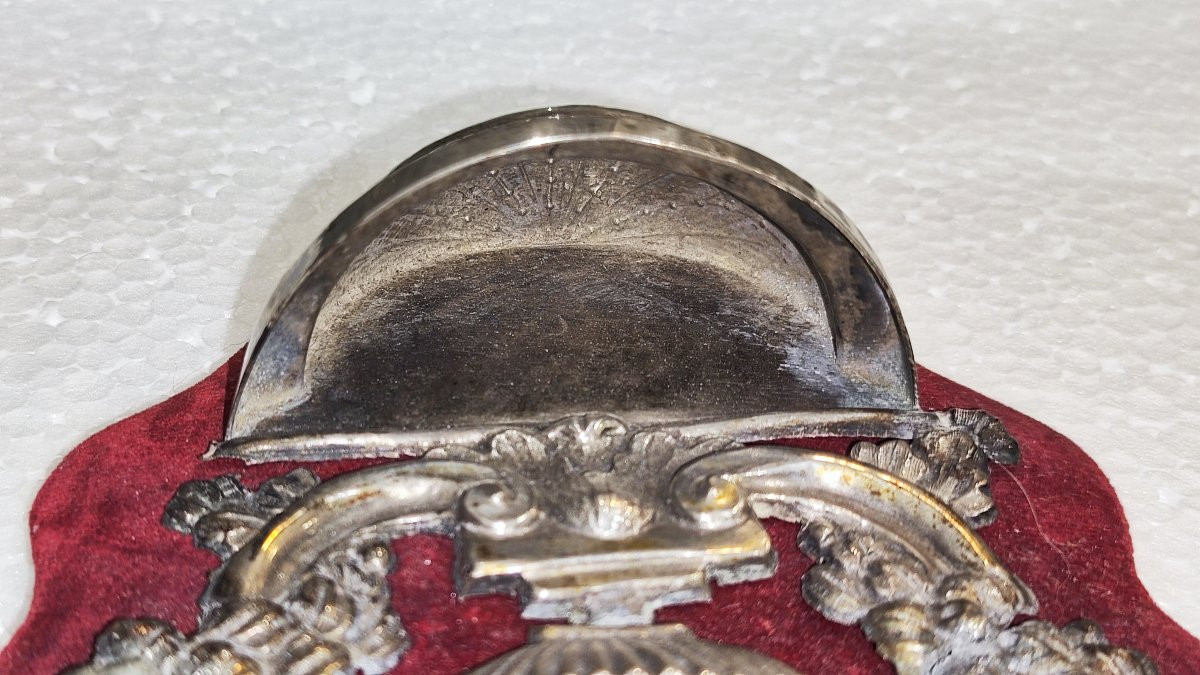 Coppia di antiche acquasantiere in argento -photo-4