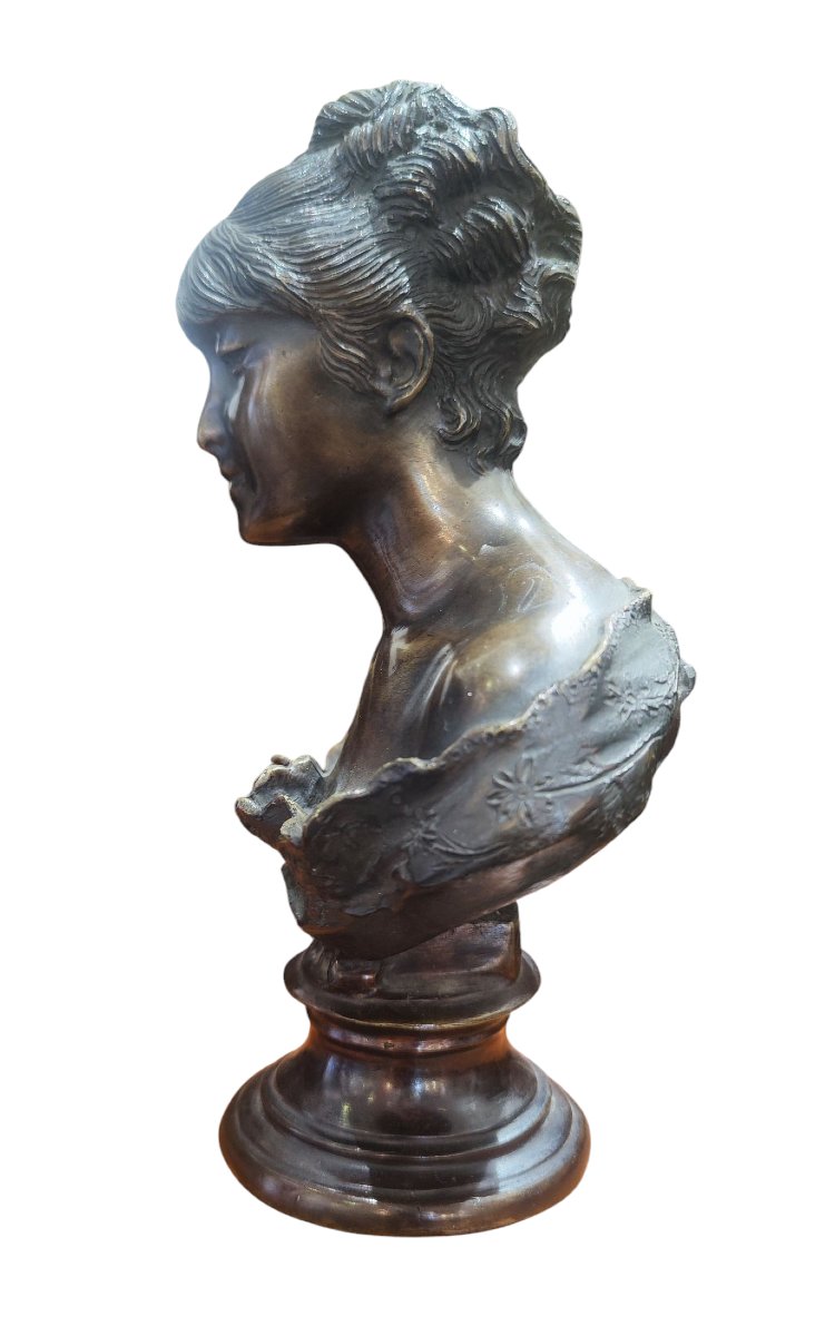 Busto di Mathilde Duffaud Firma "Gemito"-photo-2