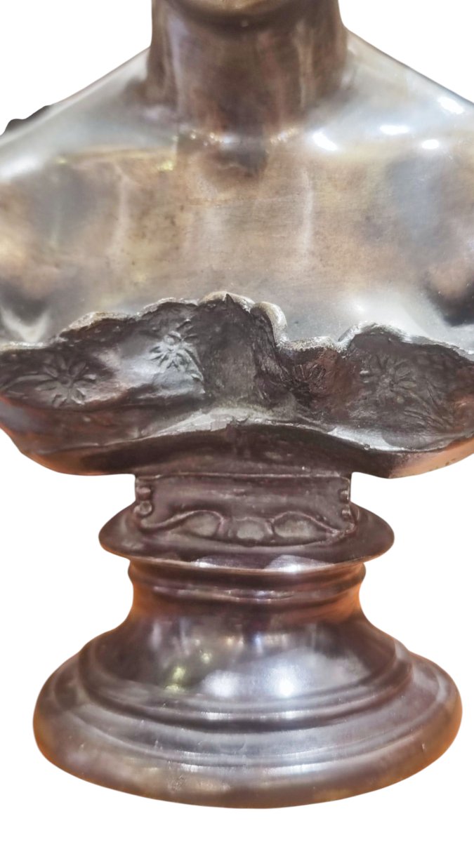 Busto di Mathilde Duffaud Firma "Gemito"-photo-4