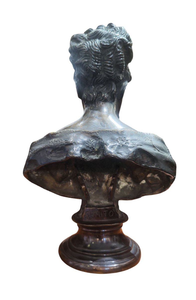 Busto di Mathilde Duffaud Firma "Gemito"-photo-7