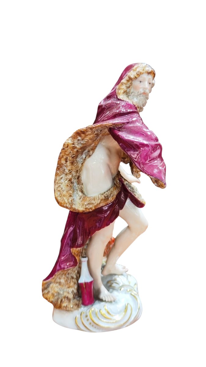 Statuina in porcellana di Meissen del XIX secolo -photo-4